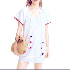 J Crew tassel swim cover up. NWOT.